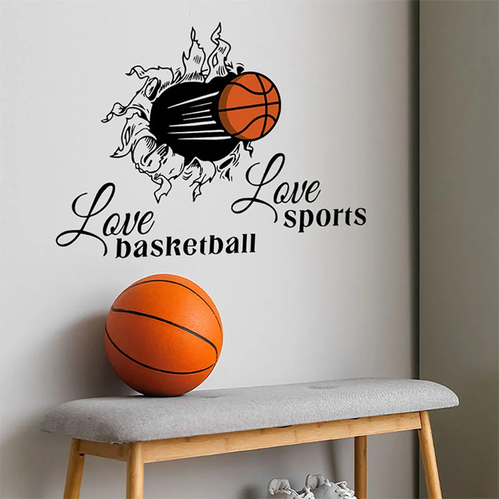 Cool Cartoon Hole Wall-broken Love Basketball Love Sports Wall Stikcer Living-room Bedroom Kids Room For Home Decor Decal Poster
Cool Cartoon Hole Wall-broken Love Basketball Love Sports Wall Stikcer Living-room Bedroom Kids Room For Home Decor Decal Poster