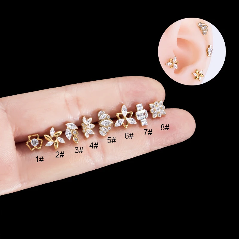 Piercing Labret Studs G23 Titanium Insert Push-Pin Lip Earrings Helix Conch Cartilage Tragus Lobe Geometric CZ Piercing Jewelry
Piercing Labret Studs G23 Titanium Insert Push-Pin Lip Earrings Helix Conch Cartilage Tragus Lobe Geometric CZ Piercing Jewelry