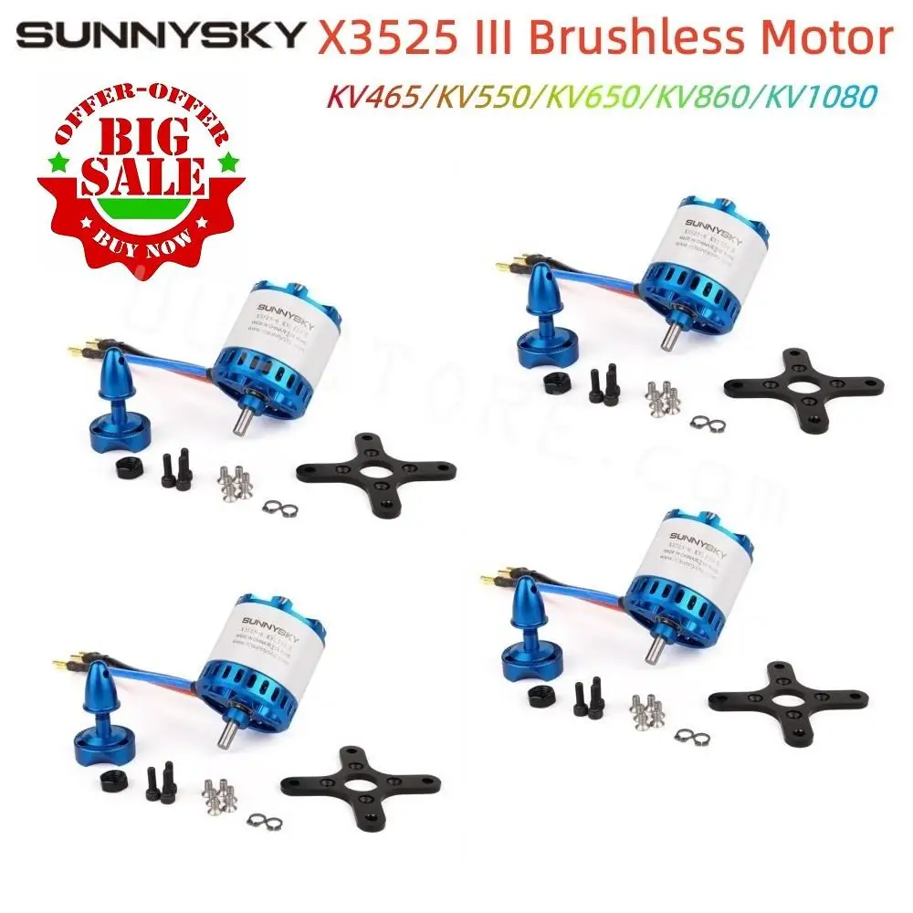 1/2/4PCS Original SUNNYSKY X3525 III KV465 KV550 KV650 KV810 KV1080 Brushless Motor for RC FPV Drone UAV Model Airplane
1/2/4PCS Original SUNNYSKY X3525 III KV465 KV550 KV650 KV810 KV1080 Brushless Motor for RC FPV Drone UAV Model Airplane