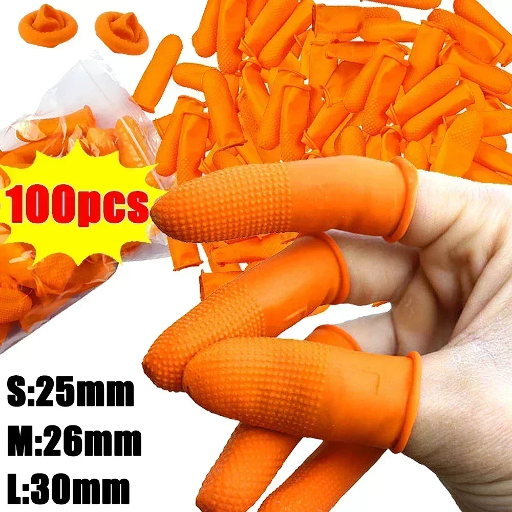 100/50/5Pcs Orange Non-slip Finger Cots Anti-static Latex Coats Disposable Fingertips Protector Gloves Industry Cot Wholesale
100/50/5Pcs Orange Non-slip Finger Cots Anti-static Latex Coats Disposable Fingertips Protector Gloves Industry Cot Wholesale