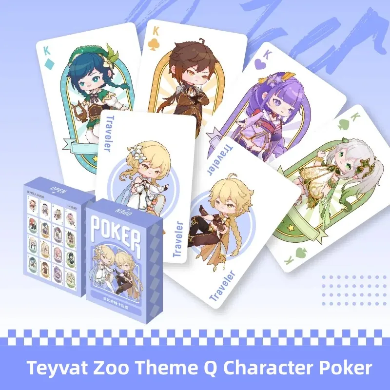 Anime Game Genshin Impact Cosplay Teyvat Zoo Theme Q Character Poker Entertainment Toy Official Genuine
Anime Game Genshin Impact Cosplay Teyvat Zoo Theme Q Character Poker Entertainment Toy Official Genuine