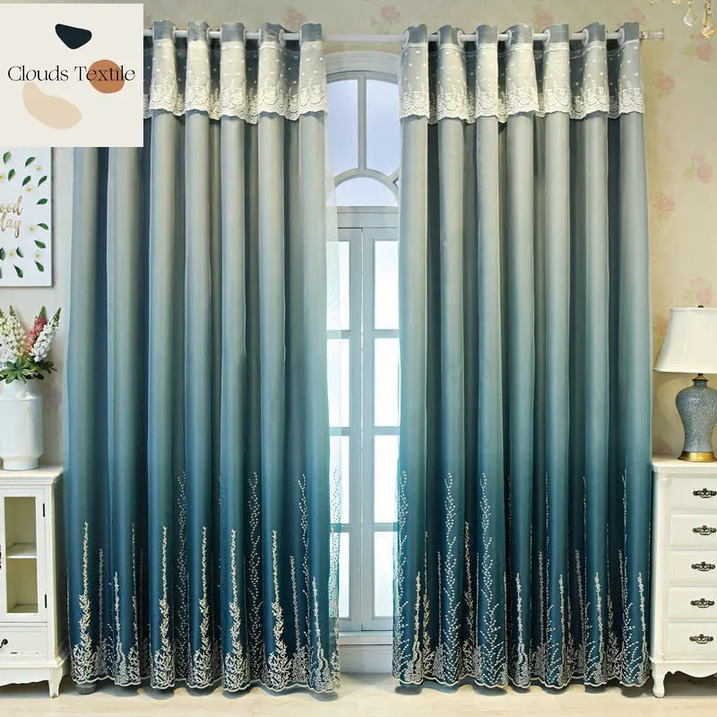 Gradient curtain new blackout curtain cloth gauze one double-layer bedroom bay window living room partition light luxury
Gradient curtain new blackout curtain cloth gauze one double-layer bedroom bay window living room partition light luxury
