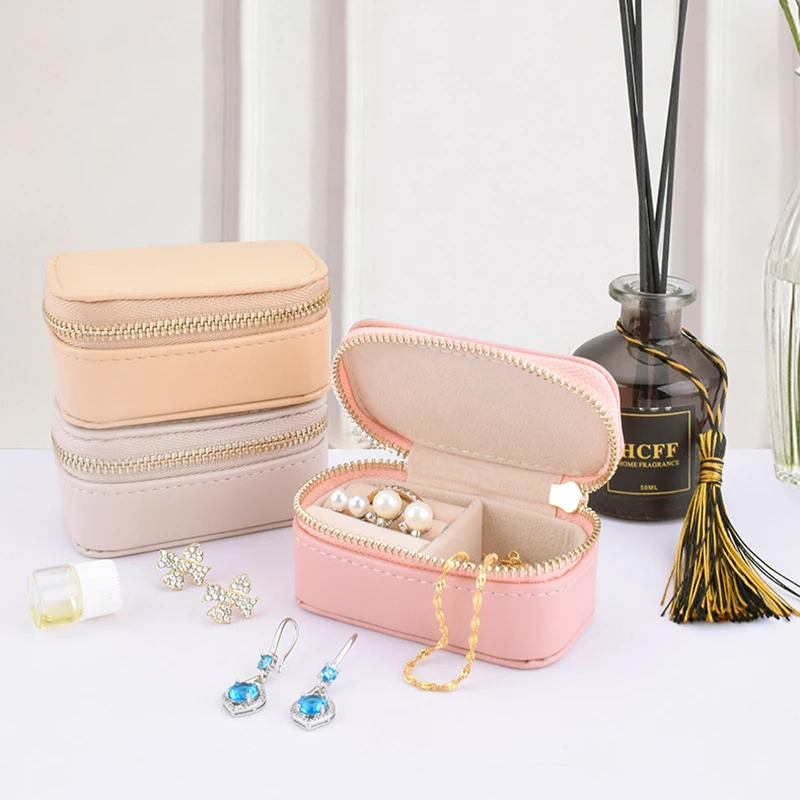 Mini Ring Box Jewelry Storage Case Single Layer Earrings Necklace Organizer Candy Color Zipper Bag Travel Portable
Mini Ring Box Jewelry Storage Case Single Layer Earrings Necklace Organizer Candy Color Zipper Bag Travel Portable