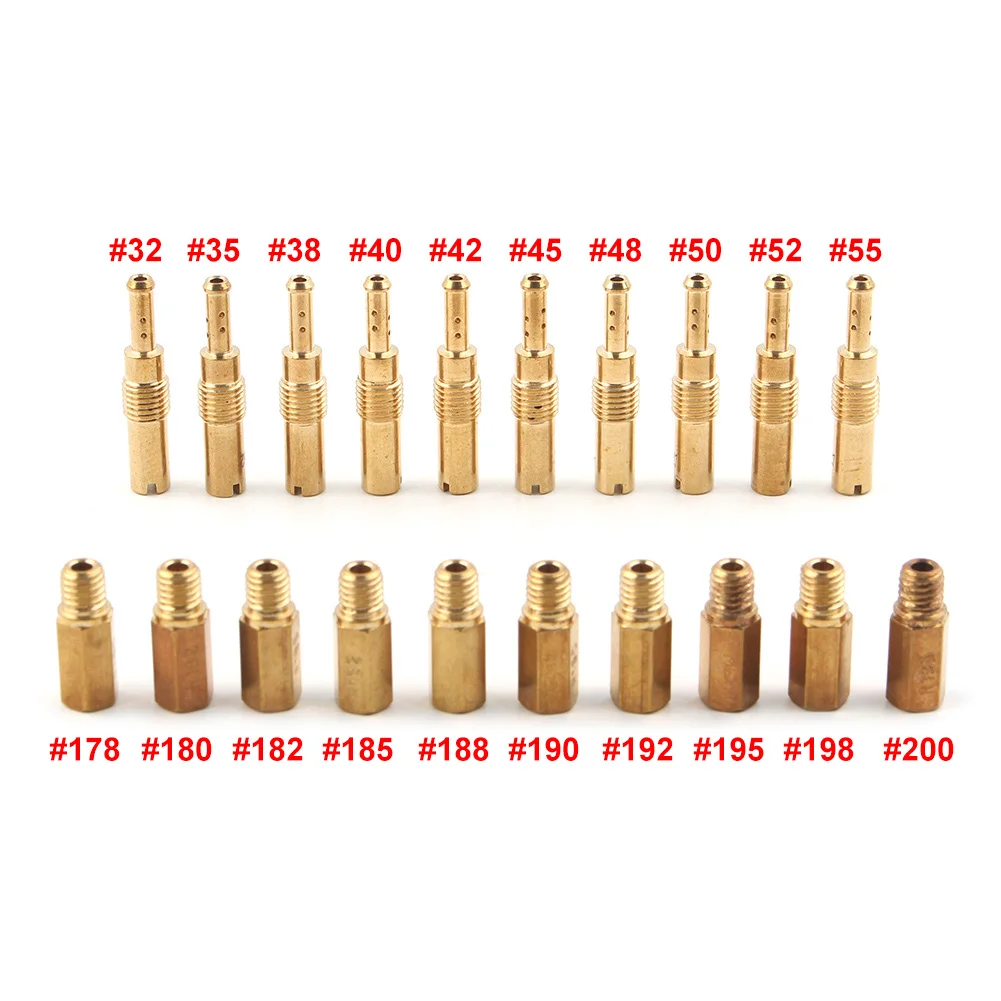 10Pcs 178-200 Main Jet & 32-55 Slow Jet Replacement Kit For NSR KSR PWK Keihin OKO CVK Carburetor
10Pcs 178-200 Main Jet & 32-55 Slow Jet Replacement Kit For NSR KSR PWK Keihin OKO CVK Carburetor