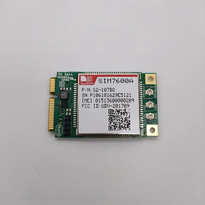 SIMCOM SIM7600A MINI PCIE LTE Cat 1 модуль LTE-FDD B2/B4/B12 WCDMA B2/B5 подходит для сетей LTE UMTS GSM с глобальным покрытием
SIMCOM SIM7600A MINI PCIE LTE Cat 1 модуль LTE-FDD B2/B4/B12 WCDMA B2/B5 подходит для сетей LTE UMTS GSM с глобальным покрытием