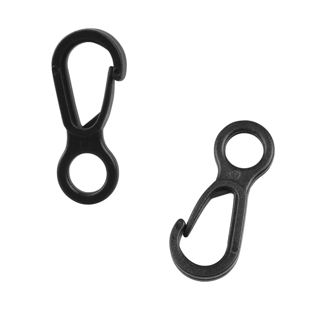 10 PC Black Plastic Hook Quick Release Key Rings - Spring Clip Mini Carabiner Outdoor Camping Hiking Fishing Accessories
10 PC Black Plastic Hook Quick Release Key Rings - Spring Clip Mini Carabiner Outdoor Camping Hiking Fishing Accessories