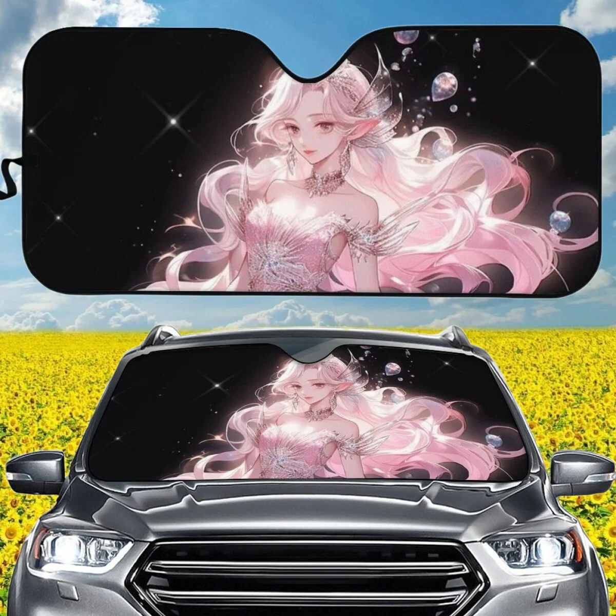 Car Accessories Japanese Anime Mermaid Forest Car Sun Shade Aluminum Foil Dirt Resistant Standard Windshield Covers New Fashion
Car Accessories Japanese Anime Mermaid Forest Car Sun Shade Aluminum Foil Dirt Resistant Standard Windshield Covers New Fashion