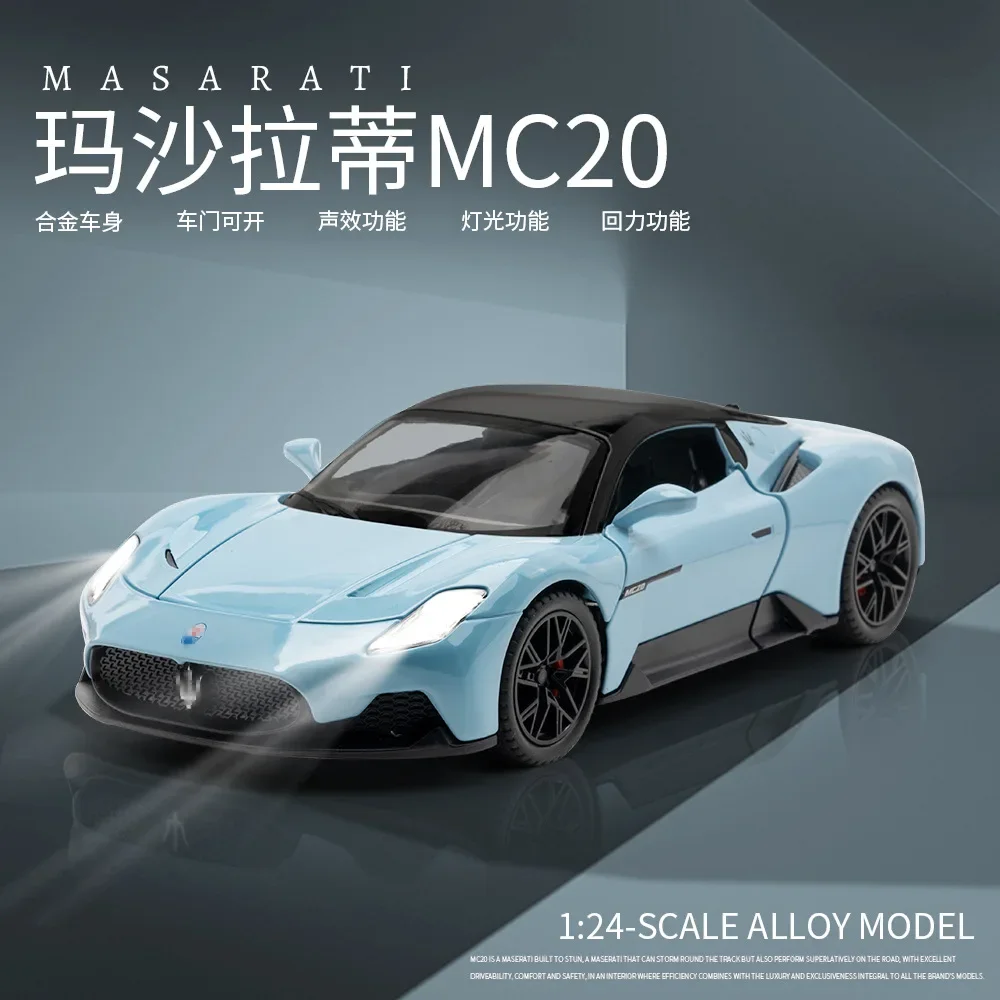 1:24 Maserati MC20, спортивный автомобиль с высокой симуляцией, литая машина, модель автомобиля из металлического сплава, детские игрушки, коллекционные подарки
1:24 Maserati MC20, спортивный автомобиль с высокой симуляцией, литая машина, модель автомобиля из металлического сплава, детские игрушки, коллекционные подарки