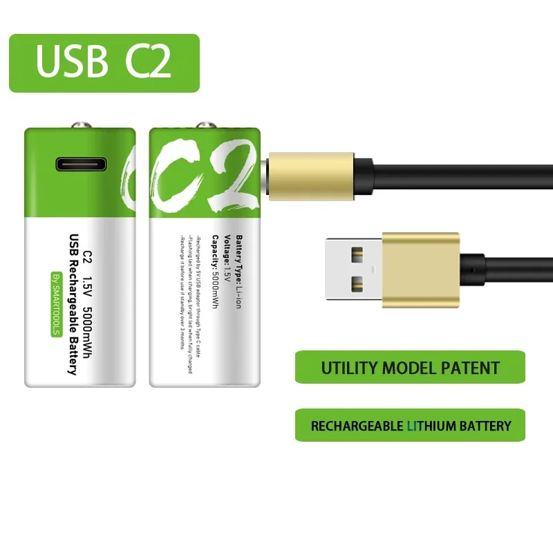 Type-c Port Direct Charging Rechargeable Battery 1.5v 5000mAh Usb Lithium Battery Bateria Lipo Bateria Recargable Bateria Lipo
Type-c Port Direct Charging Rechargeable Battery 1.5v 5000mAh Usb Lithium Battery Bateria Lipo Bateria Recargable Bateria Lipo