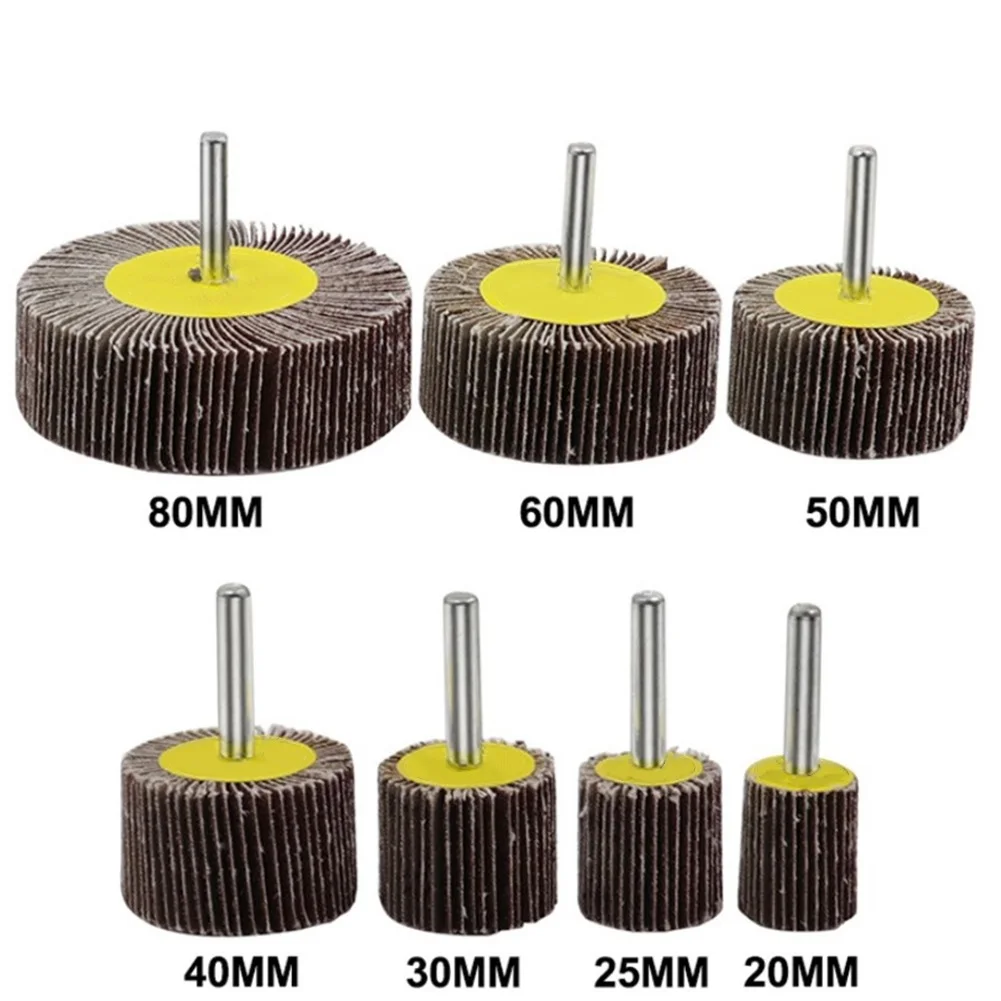 20-80mm 80 Grit Sanding Flap Wheel Disc Abrasive Grinding Wheel Polishing Tool Louver Wheel Polishing Head Power Tools Accessory
20-80mm 80 Grit Sanding Flap Wheel Disc Abrasive Grinding Wheel Polishing Tool Louver Wheel Polishing Head Power Tools Accessory