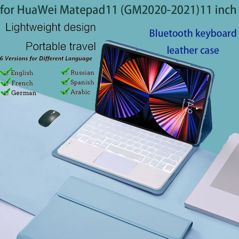 Bluetooth Keyboard Case for HuaWei Matepad11 Cover Magnetic leather Keyboard Cover For huawei11inch Case Hebrew Arabic Keyboard
Bluetooth Keyboard Case for HuaWei Matepad11 Cover Magnetic leather Keyboard Cover For huawei11inch Case Hebrew Arabic Keyboard