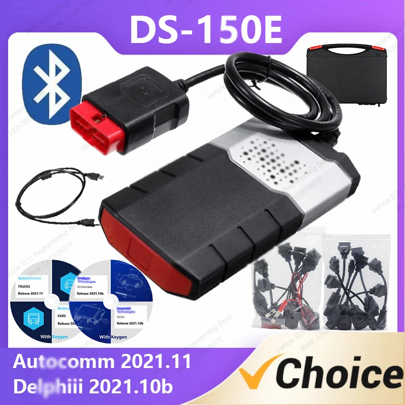 

Cars Light Truck Diagnostic Tool Professional Scanner Dual Chip Firmware interface DS-150 OBD II Connector Bluetooth 2024 -25%