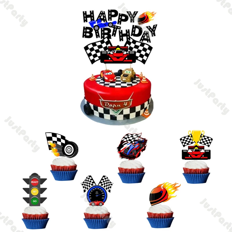 Cartoon Car Cake Toppers Boy 1st Birthday Decoration Racing Car Party Supplies Two Fast Theme Cake Decorating Tools Baby Shower 
Cartoon Car Cake Toppers Boy 1st Birthday Decoration Racing Car Party Supplies Two Fast Theme Cake Decorating Tools Baby Shower