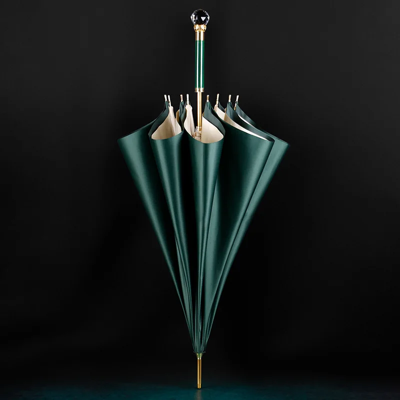 Long Handle Umbrella Women's Dual-purpose Double-layer Umbrella High-grade Crystal Light Luxury Solid Color Umbrella Design
Long Handle Umbrella Women's Dual-purpose Double-layer Umbrella High-grade Crystal Light Luxury Solid Color Umbrella Design