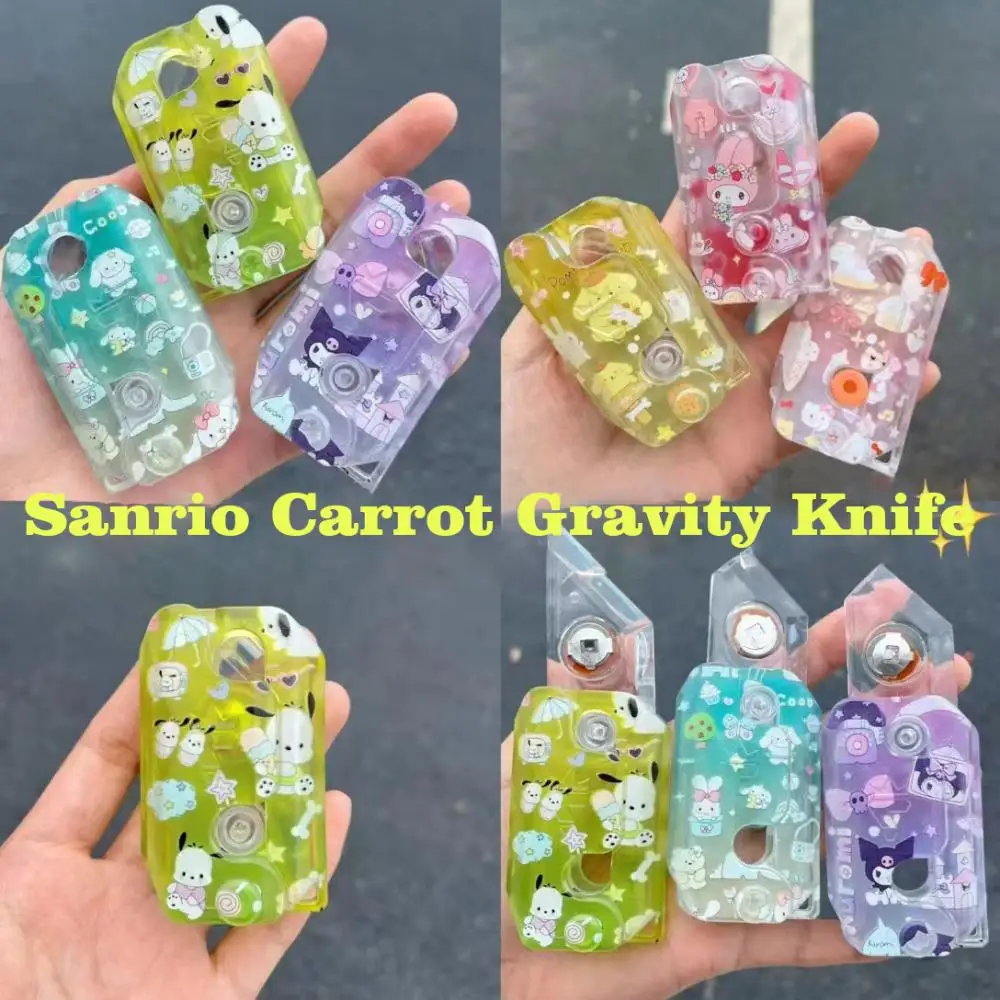 Sanrio Carrot Gravity Knife Hello Kitty Kuromi 3D Luminous Gravity Knife Cute Cartoon Folding Gravity Knifes Decompression Toy
Sanrio Carrot Gravity Knife Hello Kitty Kuromi 3D Luminous Gravity Knife Cute Cartoon Folding Gravity Knifes Decompression Toy