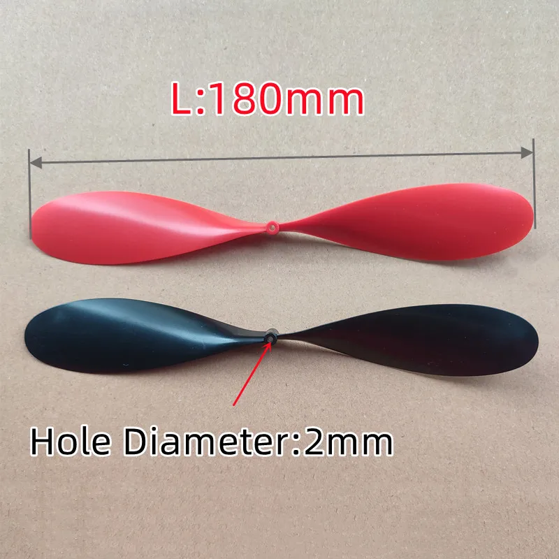 

5pcs 18cm 180mm Length 2mm hole Main blades Props Propellers For R/C Helicopter Airplane Model Toys Spare Parts