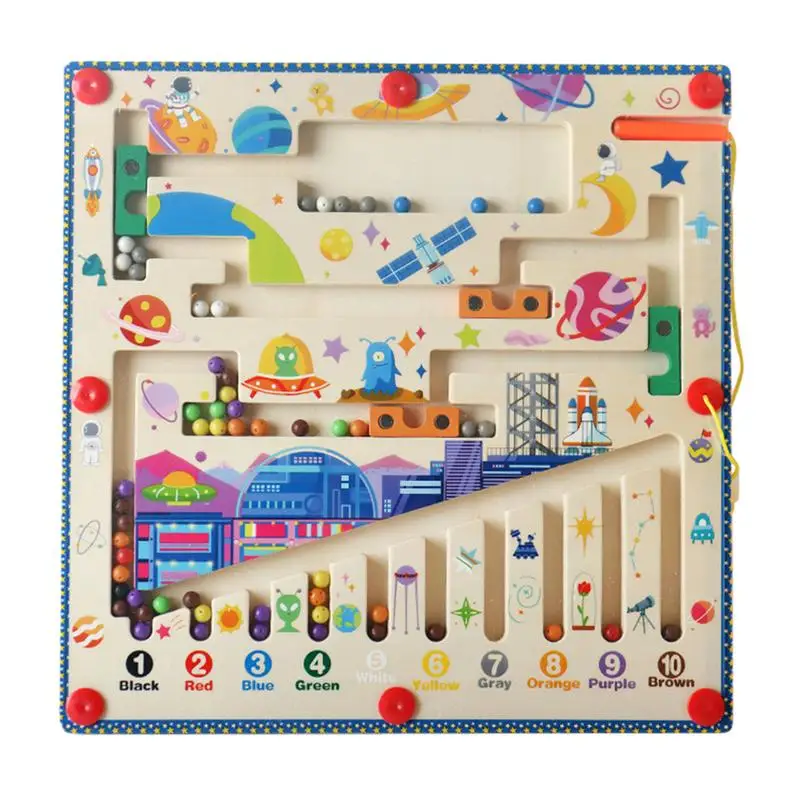 Magnetic Sorting Maze Magnetic Board Game Montessori Wooden Board Activities Counting Matching Game Motor Skills Learning Toy
Magnetic Sorting Maze Magnetic Board Game Montessori Wooden Board Activities Counting Matching Game Motor Skills Learning Toy