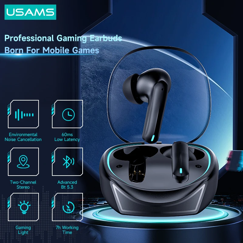 Игровые наушники USAMS XJ BT 5,3 TWS, Hi-Fi стереонаушники с двойным микрофоном и поддержкой ENC, беспроводная гарнитура для iPhone, Apple, Android
Игровые наушники USAMS XJ BT 5,3 TWS, Hi-Fi стереонаушники с двойным микрофоном и поддержкой ENC, беспроводная гарнитура для iPhone, Apple, Android