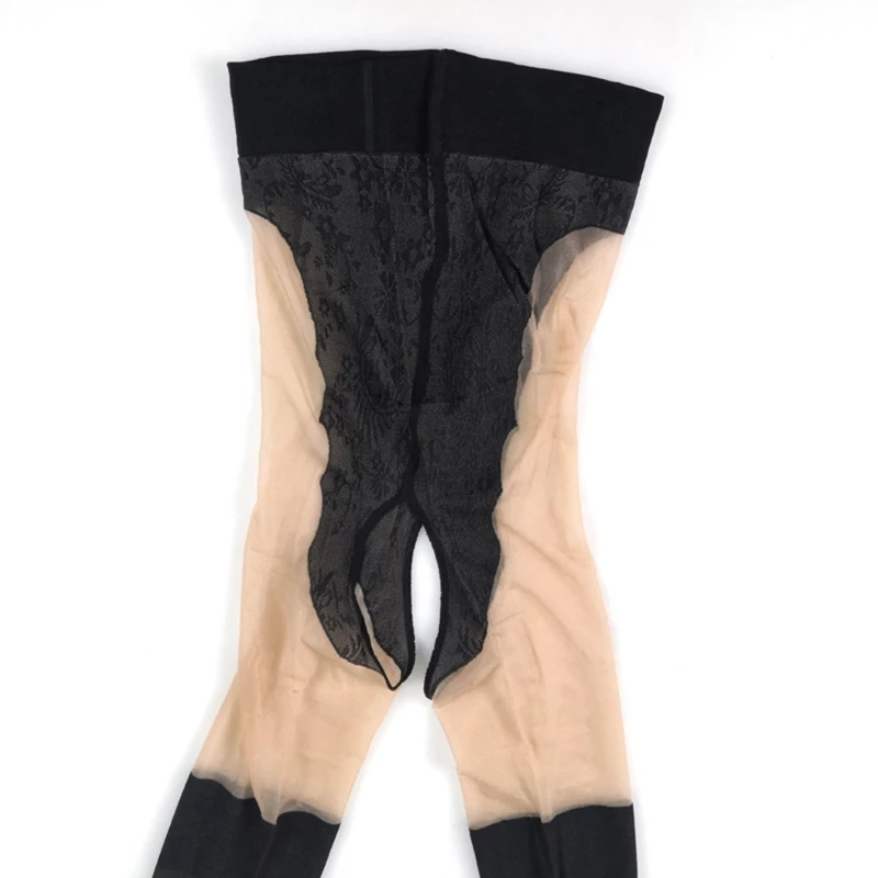 Women Sexy Oil Shiny Sheer Open Crotch Tights Back Seam Fake Thigh High Stockings Floral Patterned Silky Tights Lingerie
Women Sexy Oil Shiny Sheer Open Crotch Tights Back Seam Fake Thigh High Stockings Floral Patterned Silky Tights Lingerie