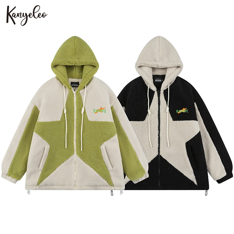 2023 new American retro fried street color collision splicing lamb wool cotton coat jacket
2023 new American retro fried street color collision splicing lamb wool cotton coat jacket