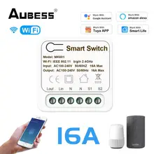 Aubess 16A MINI Wifi Smart Switch Supporte 2way control Timer Wireless Switches Smart Home Automation For Tuya Alexa Google Home
Aubess 16A MINI Wifi Smart Switch Supporte 2way control Timer Wireless Switches Smart Home Automation For Tuya Alexa Google Home