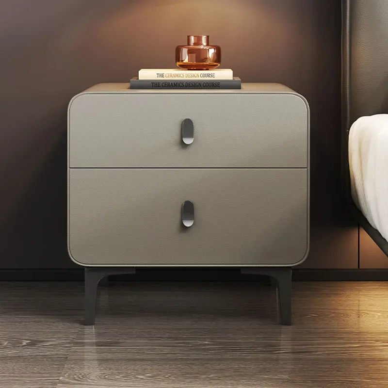 

Деревянный прикроватный столик для спальни, выдвижные ящики, минималистичный уникальный современный прикроватный столик, французская черная мебель для квартиры