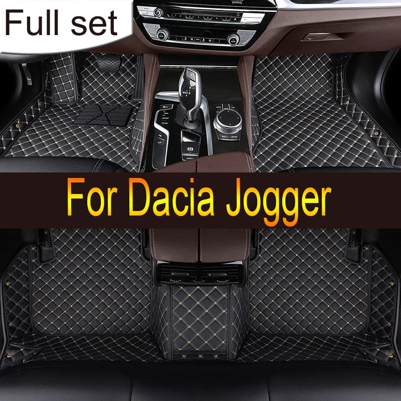 

For Dacia Jogger RJI 2021 2022 2023 Car Floor Mats Leather Mat Covers Floors Tapete De Carro Car Accessories Interior Tapestry