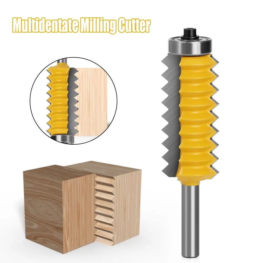 Alloy Multidentate Milling Cutter Durable 8mm Shank Tenon Joint Tenon Cutter Woodwork Tool Wave Type Router Bits Wood
Alloy Multidentate Milling Cutter Durable 8mm Shank Tenon Joint Tenon Cutter Woodwork Tool Wave Type Router Bits Wood