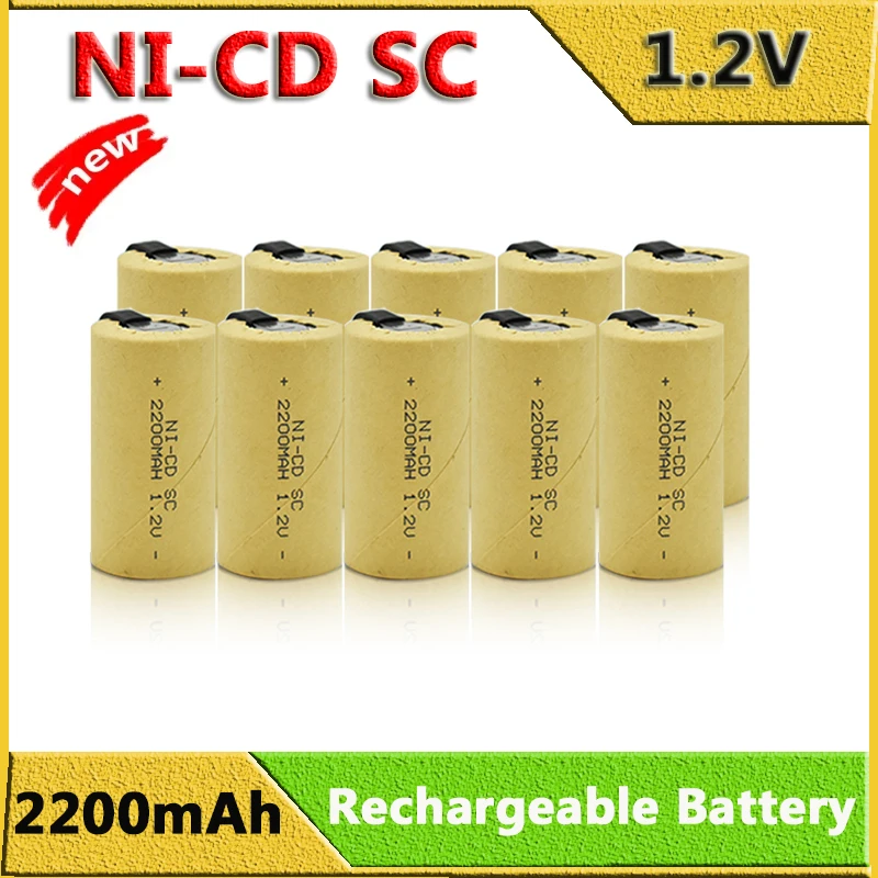 NEW Ni-CD SC High power Sub C 1.2V 2200mAh for power tools electric drill screwdriver rechargeable battery
NEW Ni-CD SC High power Sub C 1.2V 2200mAh for power tools electric drill screwdriver rechargeable battery