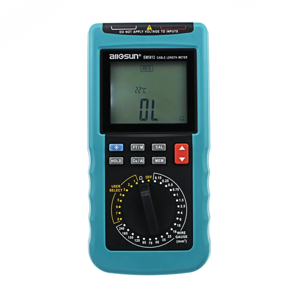 Modern digital cable length meter PC Data Network LCD Digital display automatic temperature compensation all-sun EM5812
Modern digital cable length meter PC Data Network LCD Digital display automatic temperature compensation all-sun EM5812