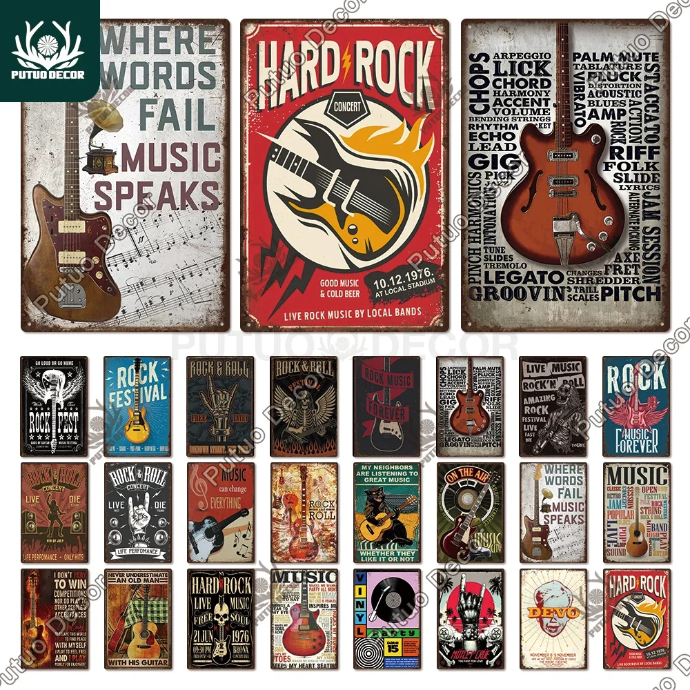 Putuo Decor Music Tin Sign Vintage Rock Poster Plaque Metal Retro Wall Art Decoration Sticker for Bar Pub Man Cave Iron Painting
Putuo Decor Music Tin Sign Vintage Rock Poster Plaque Metal Retro Wall Art Decoration Sticker for Bar Pub Man Cave Iron Painting