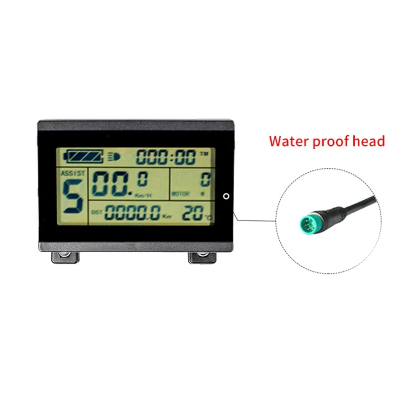 Black Electric Bike Display Parts KT-LCD3U LCD Instrument With Waterproof Connector USB Bicycle Accessories
Black Electric Bike Display Parts KT-LCD3U LCD Instrument With Waterproof Connector USB Bicycle Accessories