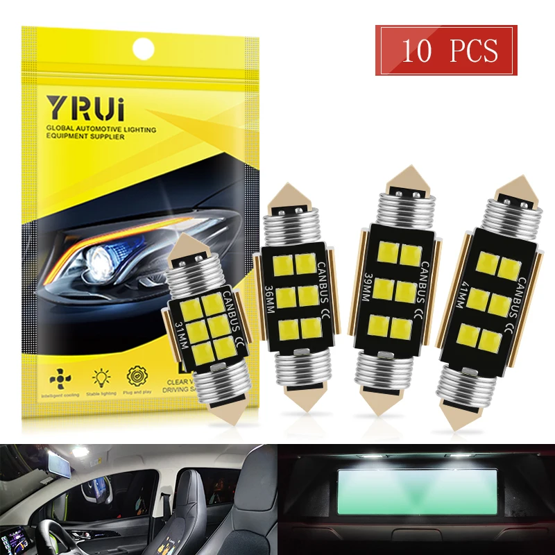 YiRui New Auto Parts Super Bright Double Tip Led Reading Light 6smd Canbus Interior Modified Trunk Taillights
YiRui New Auto Parts Super Bright Double Tip Led Reading Light 6smd Canbus Interior Modified Trunk Taillights