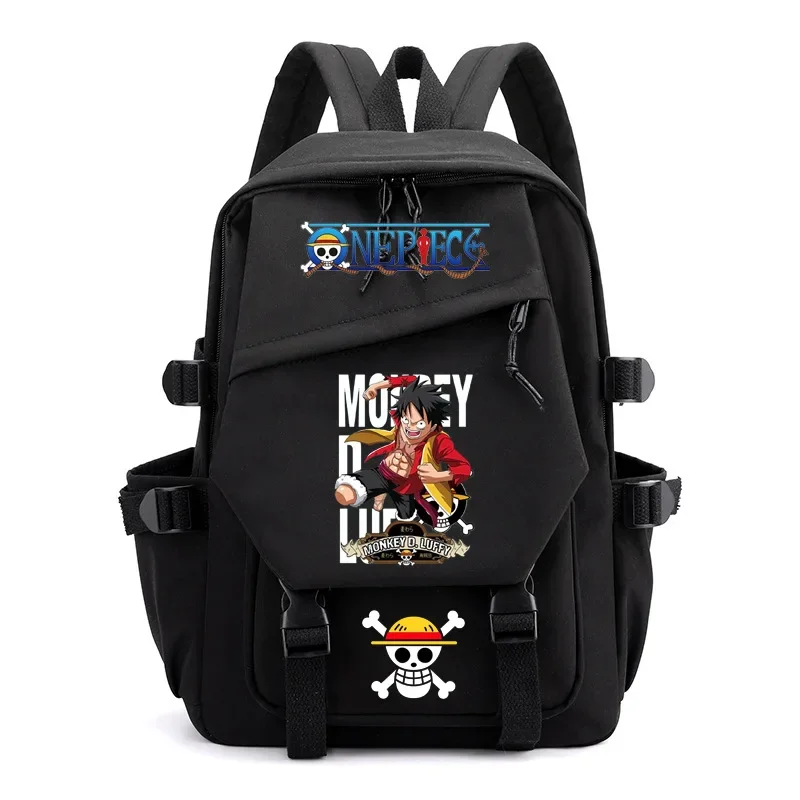 

One Piece Luffy Anime Peripheral Ins School Bag Japanese Junior High School High School Backpack Lightweight Zipper Backpack