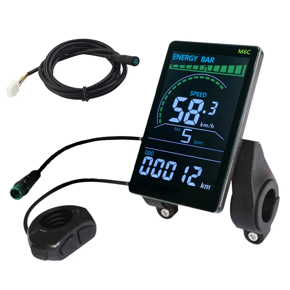 ELectric Bike Large Colorful Screen TFT Display M6C For Ebike Scooter Bicycle Electric Display Screen LCD Display
ELectric Bike Large Colorful Screen TFT Display M6C For Ebike Scooter Bicycle Electric Display Screen LCD Display