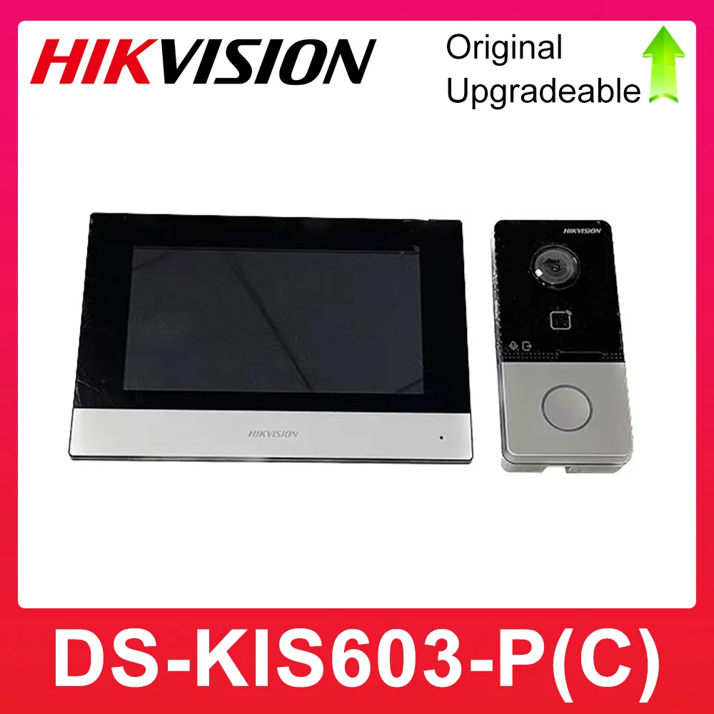 

HIKVISION DS-KIS603-P(C) Multi-language 802.3af POE Video intercom KIT,include DS-KV6113-WPE1(C) & DS-KH6320-WTE1 & PoE Switch