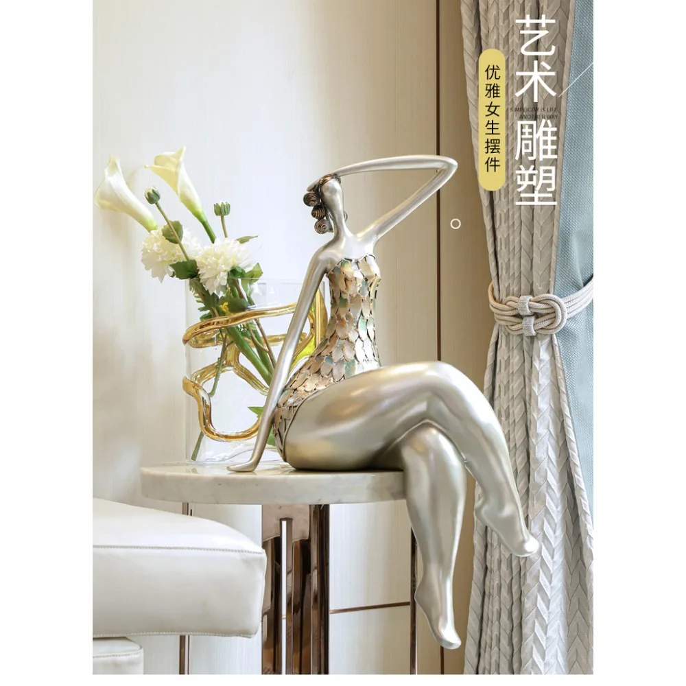 Women's Figure Sculptured Ornaments Villa Living Room and Sample Room Hotel Modern Light Luxury Custom Home Ornament Crafts
Women's Figure Sculptured Ornaments Villa Living Room and Sample Room Hotel Modern Light Luxury Custom Home Ornament Crafts