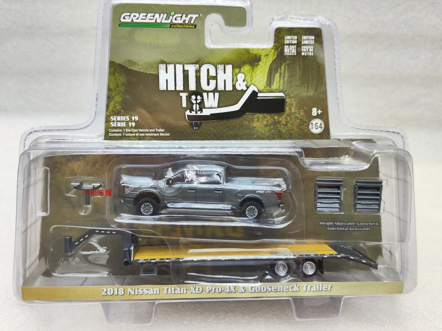 Коллекция GreenLight 1/64 2018 Nissan titan XD PRO, имитация автомобиля из сплава
Коллекция GreenLight 1/64 2018 Nissan titan XD PRO, имитация автомобиля из сплава