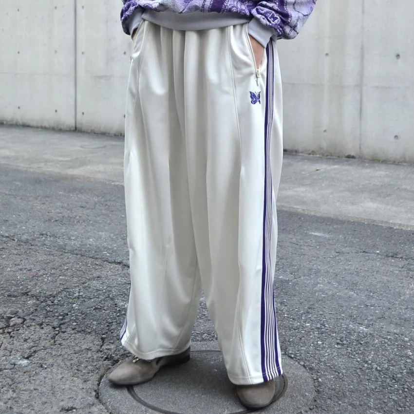 Needles Drawstring sweatpants Men Women 1:1 Top Version Needles AWGE Wide Leg Trousers Embroidery Butterfly Track White Pants
Needles Drawstring sweatpants Men Women 1:1 Top Version Needles AWGE Wide Leg Trousers Embroidery Butterfly Track White Pants