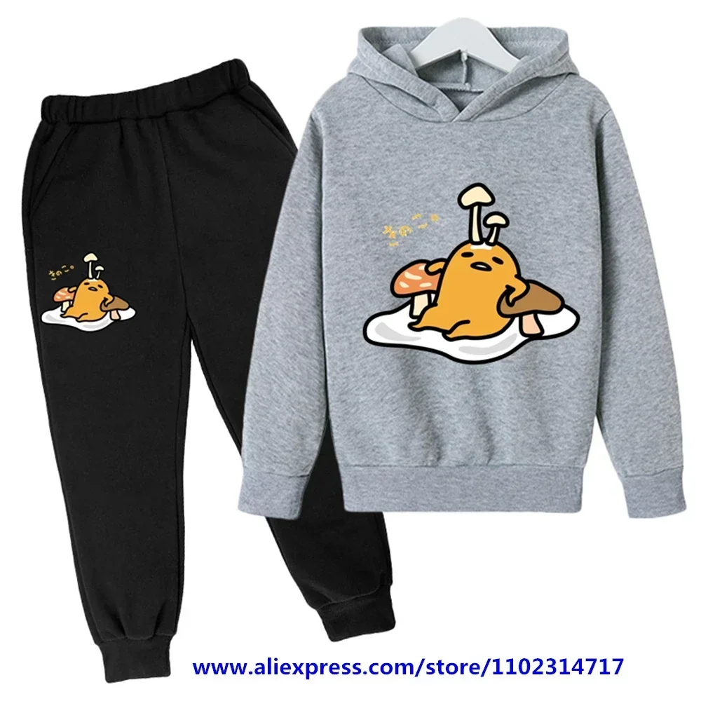 Детская толстовка бренда Sanrio Kawaii Gudetama принт подарок на день рождения Детское пальто для мальчиков девочек Повседневный Топ/брюки очаровательный красивый комплект
Детская толстовка бренда Sanrio Kawaii Gudetama принт подарок на день рождения Детское пальто для мальчиков девочек Повседневный Топ/брюки очаровательный красивый комплект