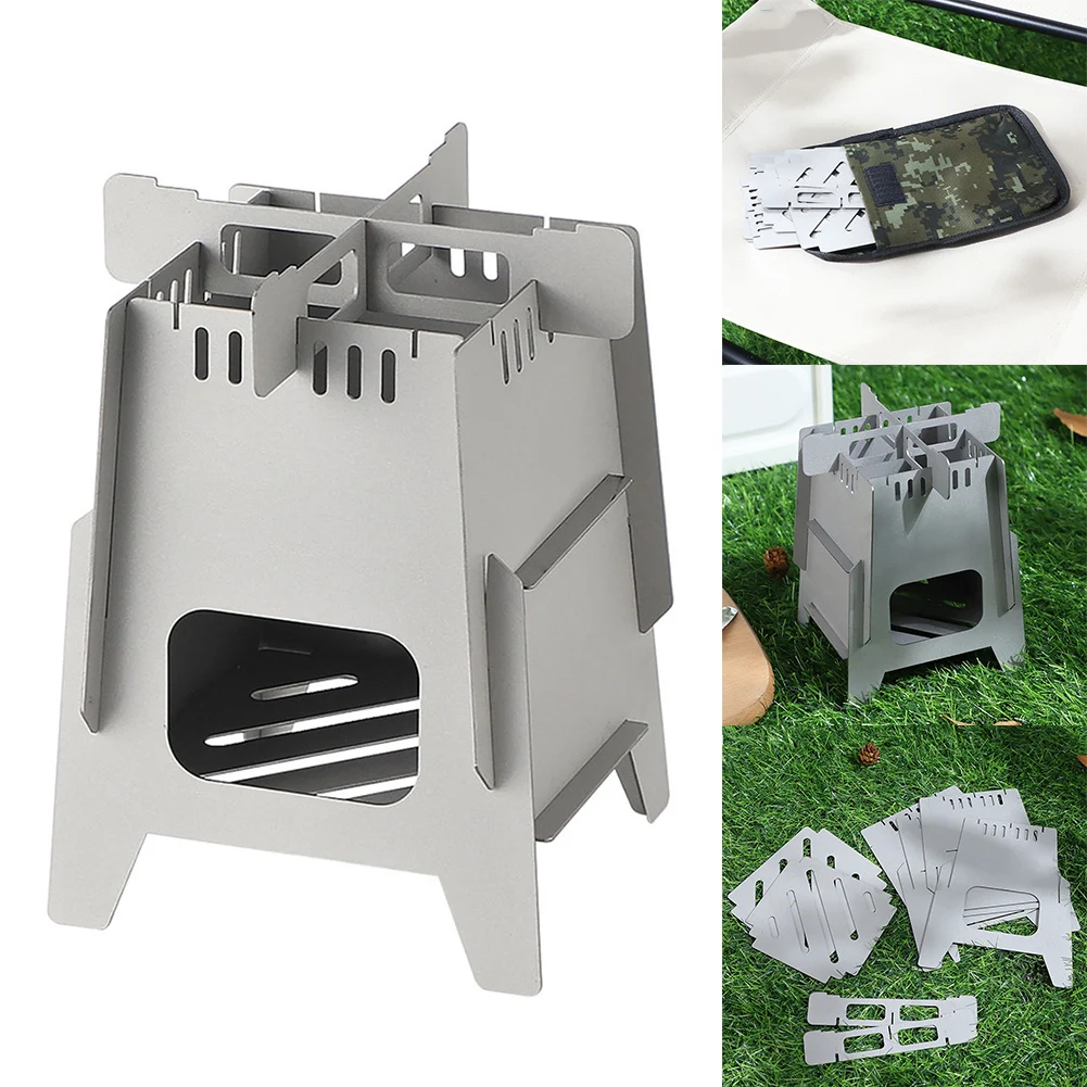 1pc Wood Stove Portable Stainless Steel Camping Wood Stoves Foldable Structure Outdoor 11x14.8cm 555.5g Camping Supplies
1pc Wood Stove Portable Stainless Steel Camping Wood Stoves Foldable Structure Outdoor 11x14.8cm 555.5g Camping Supplies
