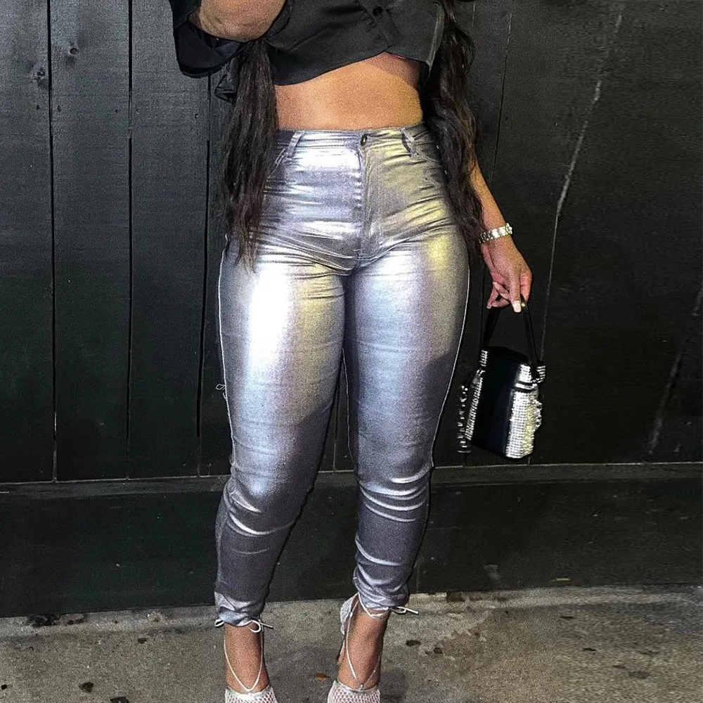 Sliver Grey Y2k Women's Leather Pants Sexy Cropped High Waist Women Trousers 2023 Autumn Clothes Office Daily Wear Sweatpants
Sliver Grey Y2k Women's Leather Pants Sexy Cropped High Waist Women Trousers 2023 Autumn Clothes Office Daily Wear Sweatpants