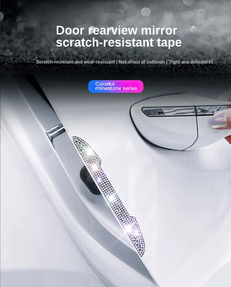 Auto Anti-collision Stickers Personalized Creative Rhinestone Door Mirror Anti-scratch Anti-scratch Decal Stickers 2PCS/4PCS
Auto Anti-collision Stickers Personalized Creative Rhinestone Door Mirror Anti-scratch Anti-scratch Decal Stickers 2PCS/4PCS