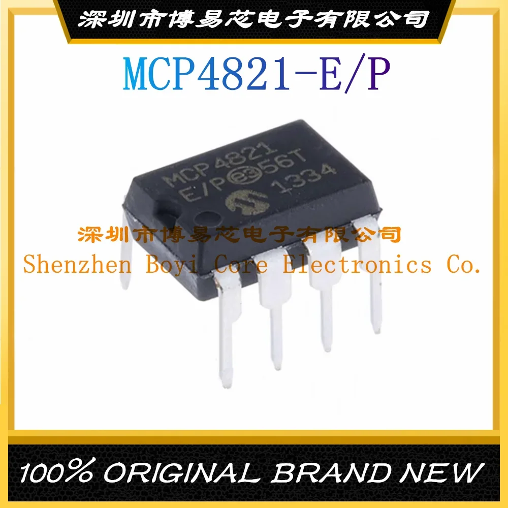 

1Pcs/LOTE MCP4821-E/P Package DIP-8 New Original Genuine Analog-to-digital Conversion Chip ADC IC Chip