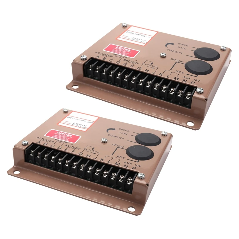 

2X Engine Motor Speed Regulator ESD5111 Genset Adjustment Controller Power Supply Ac Generator Part