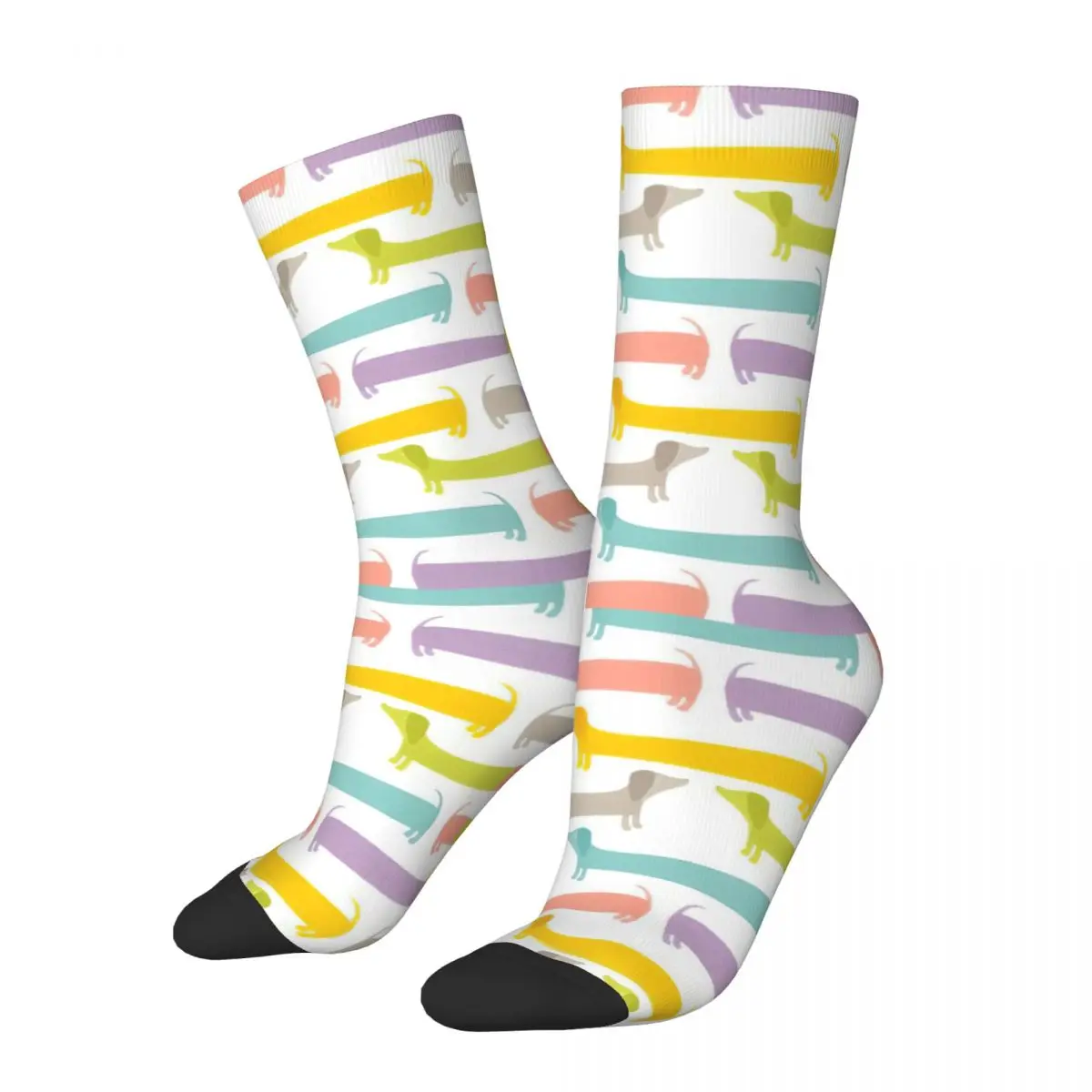 Colorful Dachshund Dog Basketball Socks Polyester Long Socks for Women Men Breathable
Colorful Dachshund Dog Basketball Socks Polyester Long Socks for Women Men Breathable