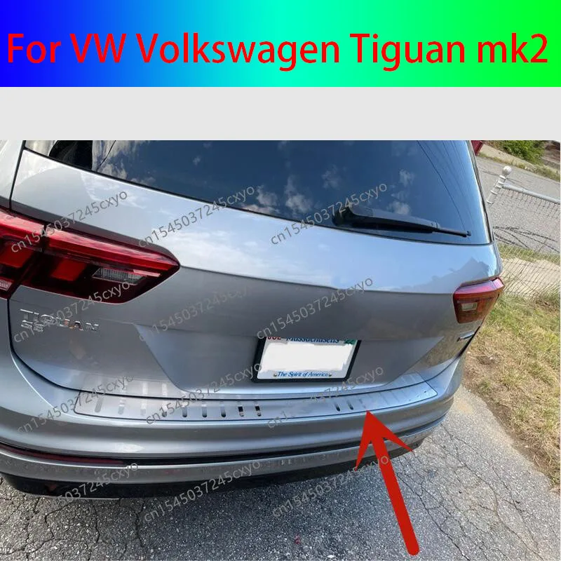 For VW Volkswagen Tiguan mk2 2017-2022 2023 Stainless Steel Rear Bumper Protector Sill Trunk Tread Plate cover Trim Car styling
For VW Volkswagen Tiguan mk2 2017-2022 2023 Stainless Steel Rear Bumper Protector Sill Trunk Tread Plate cover Trim Car styling