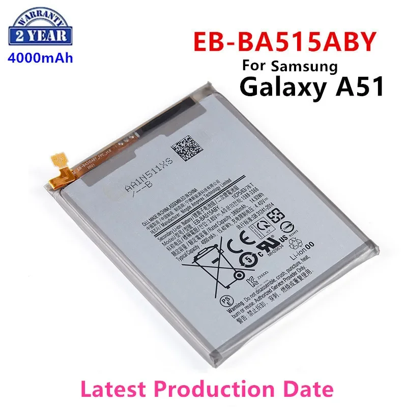 

Brand New EB-BA515ABY 4000mAh Replacement Battery For Samsung Galaxy A51 SM-A515 SM-A515F/DSM Batteries