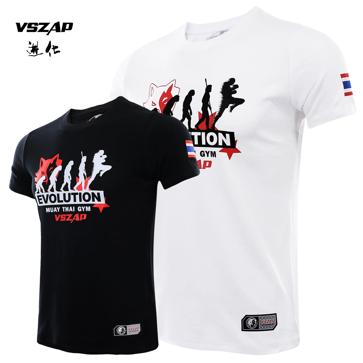 VSZAP Boxing mma Muay Thai Evolutionary Action T-shirt Multi Fitness Fighting Martial Arts Jujitsu Training T-shirt Fitness Men
VSZAP Boxing mma Muay Thai Evolutionary Action T-shirt Multi Fitness Fighting Martial Arts Jujitsu Training T-shirt Fitness Men