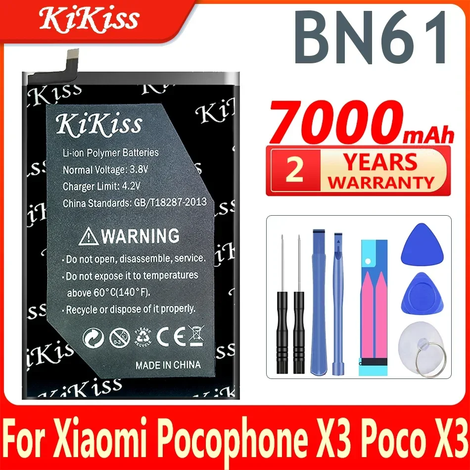 KiKiss Powerful Battery BN57 BN61 For Xiaomi Pocophone X3 Poco X3/X3 Pro X3Pro Replacement High Capacity Batteries
KiKiss Powerful Battery BN57 BN61 For Xiaomi Pocophone X3 Poco X3/X3 Pro X3Pro Replacement High Capacity Batteries